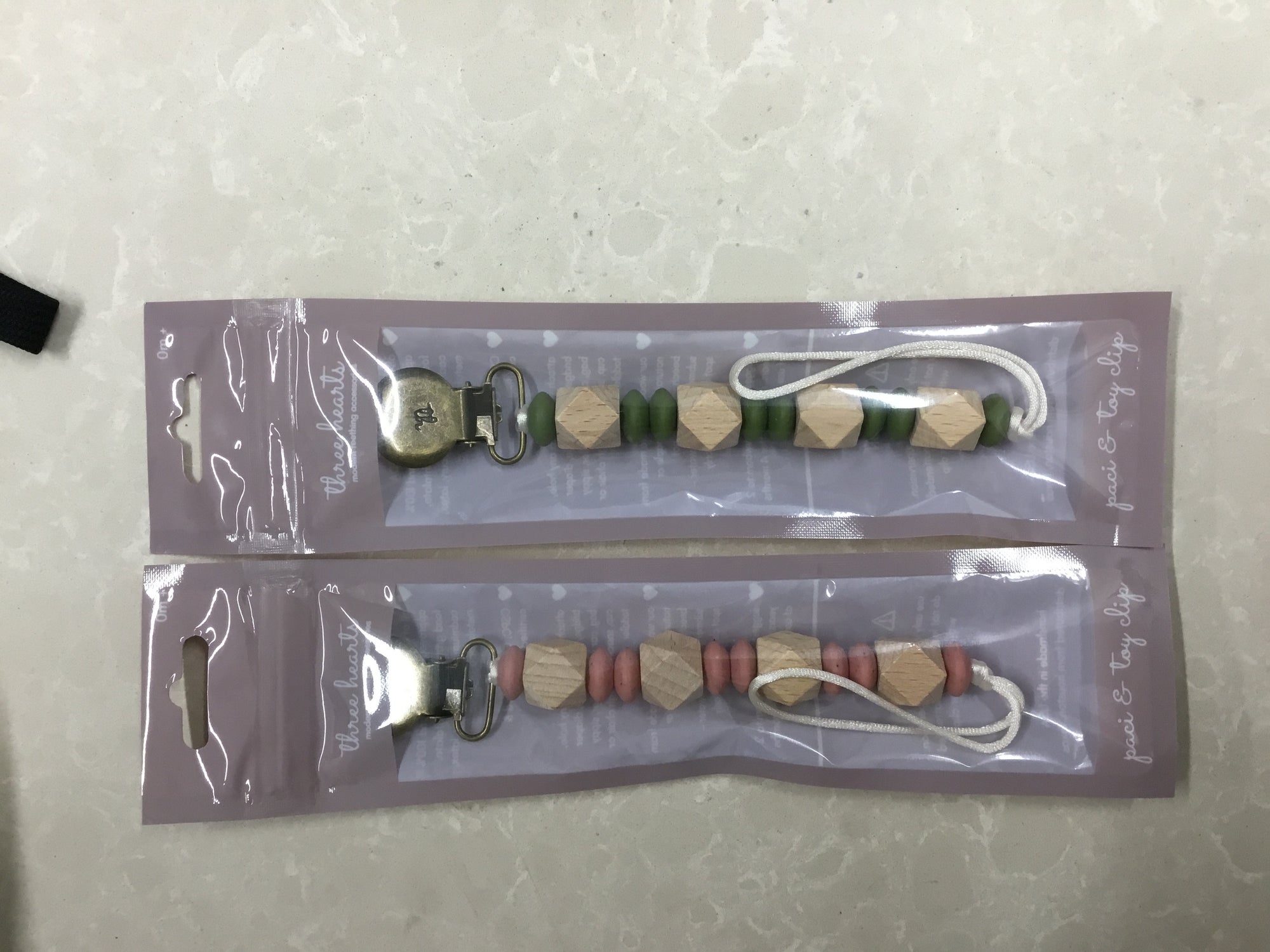 Three Hearts & Co. Pacifier/Toy Clip