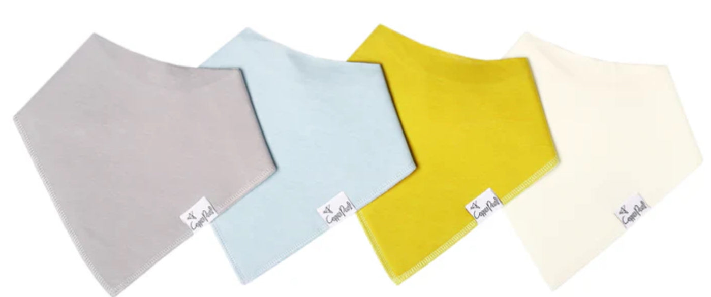 Copper Pearl bandana bibs-Stone