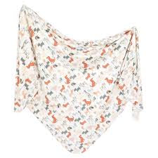 Copper Pearl Knit Swaddle Blanket - Rufus
