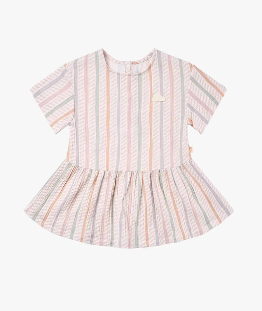Petite Revery Dress - Caramel Stripes