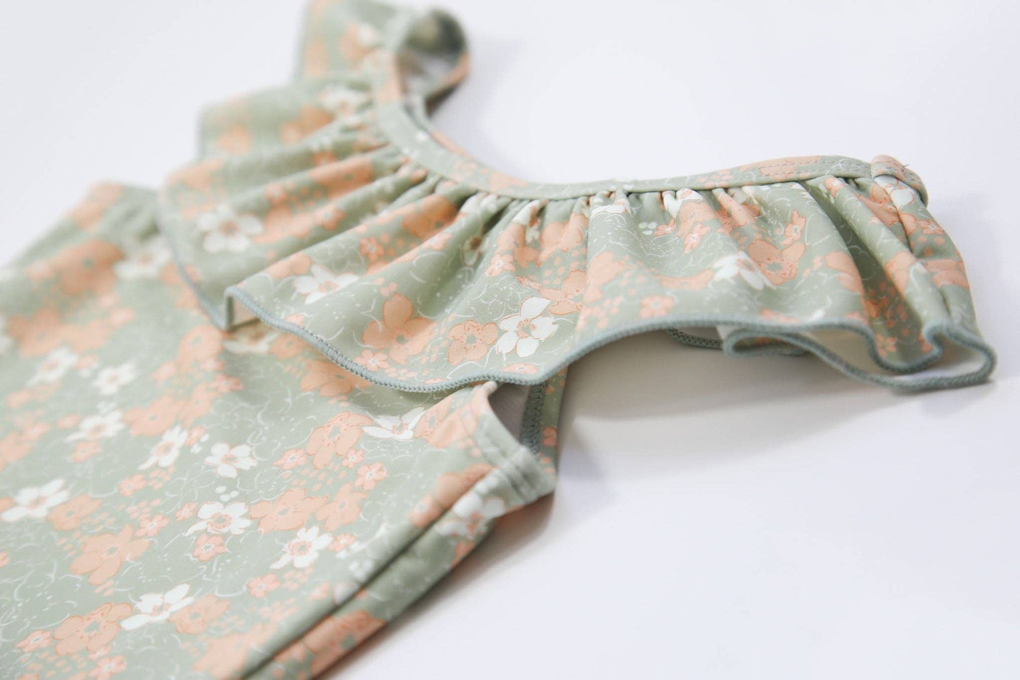 Ruffle Swimsuit _ Evangelina / Sage: 18M - 24M