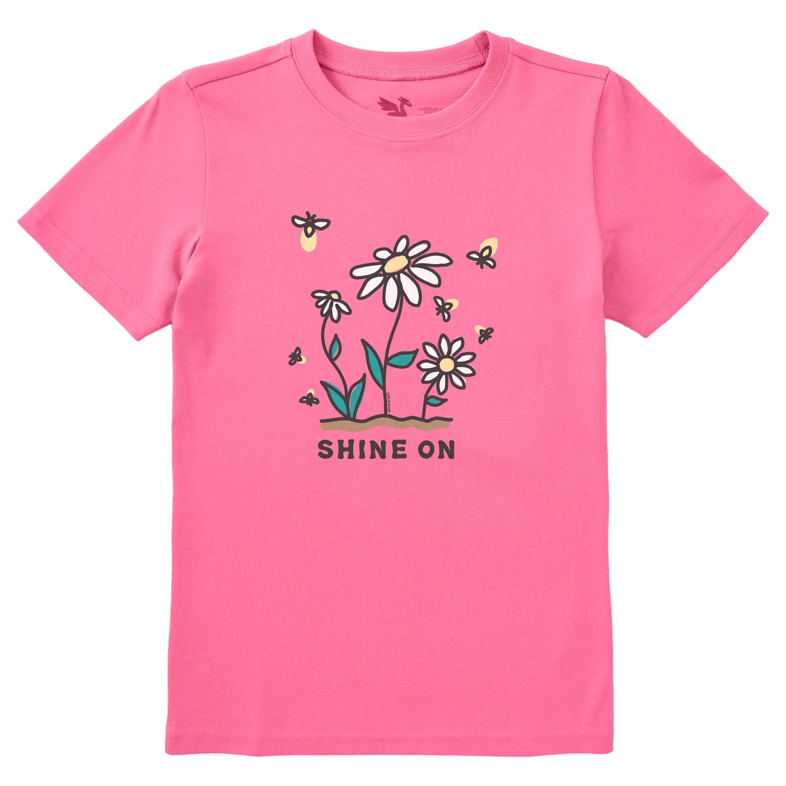 Life is Good Crusher Tee Shine On Daisies - Pink