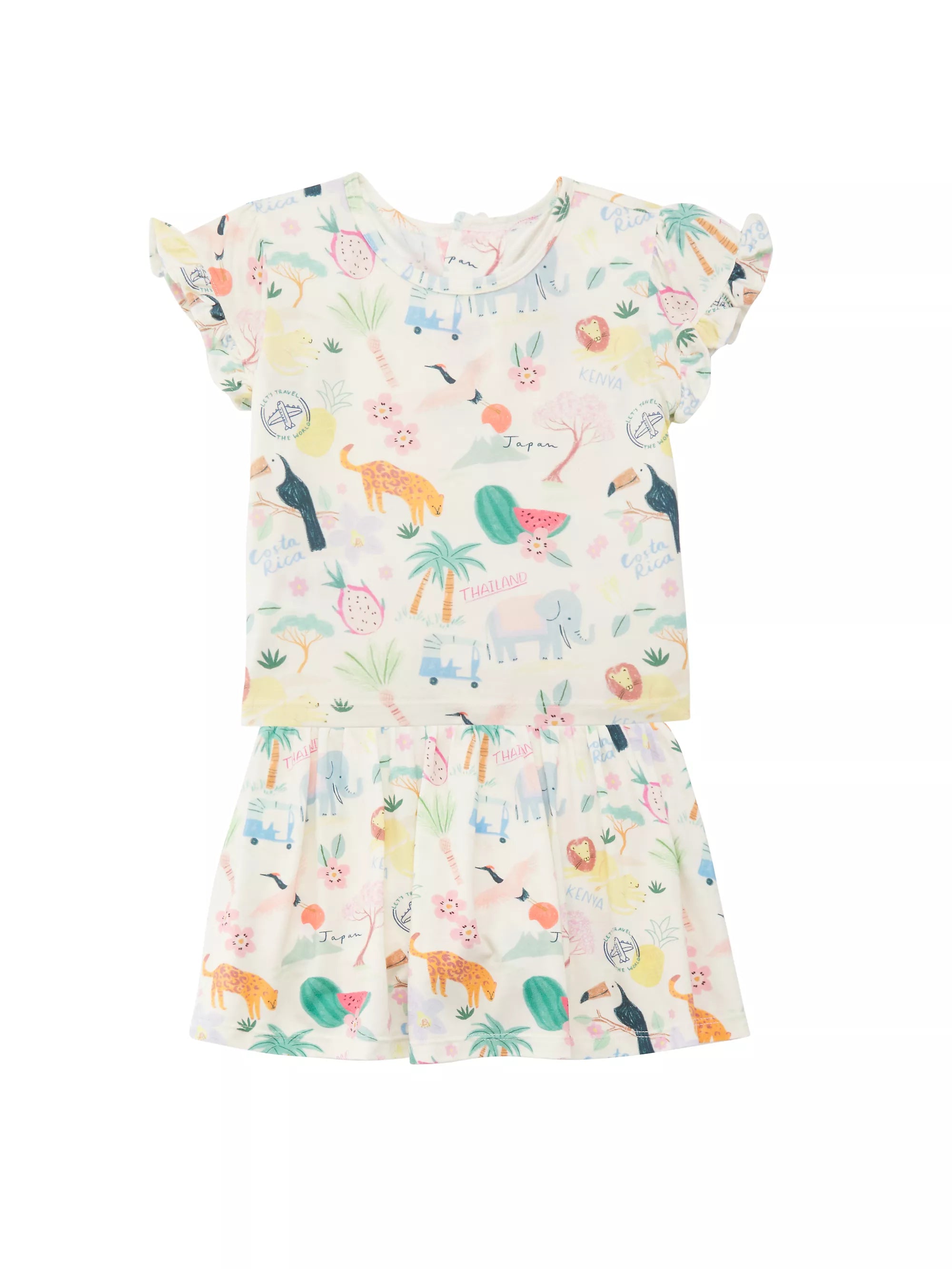 Magnetic Me Wanderlust Wildlife Modal Magnetic Top and Skort Set