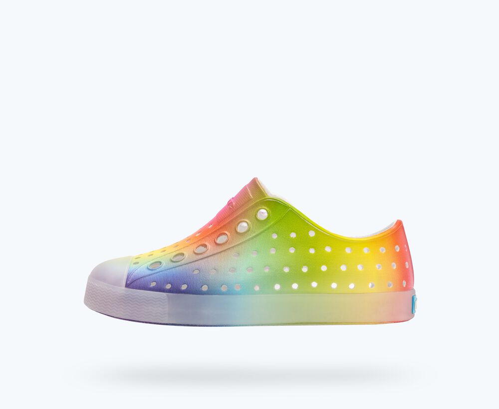 Native Jefferson Print - Shell White/Translucent/Rainbow Blur