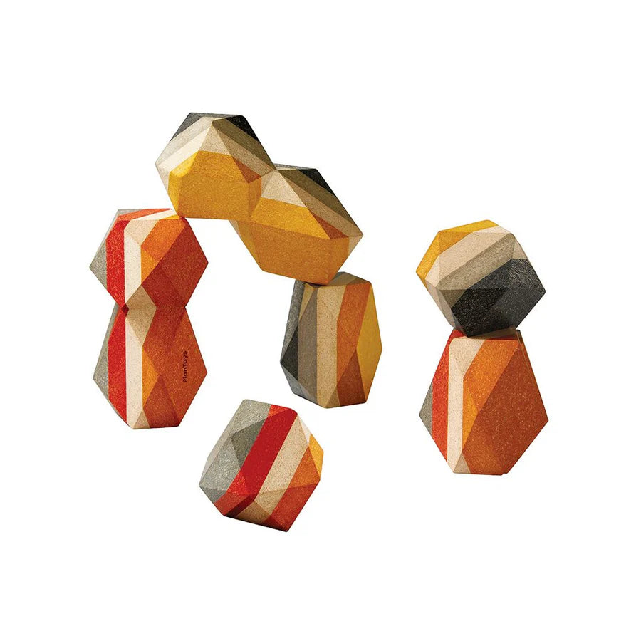Plan Toys - GEO Stacking Rocks