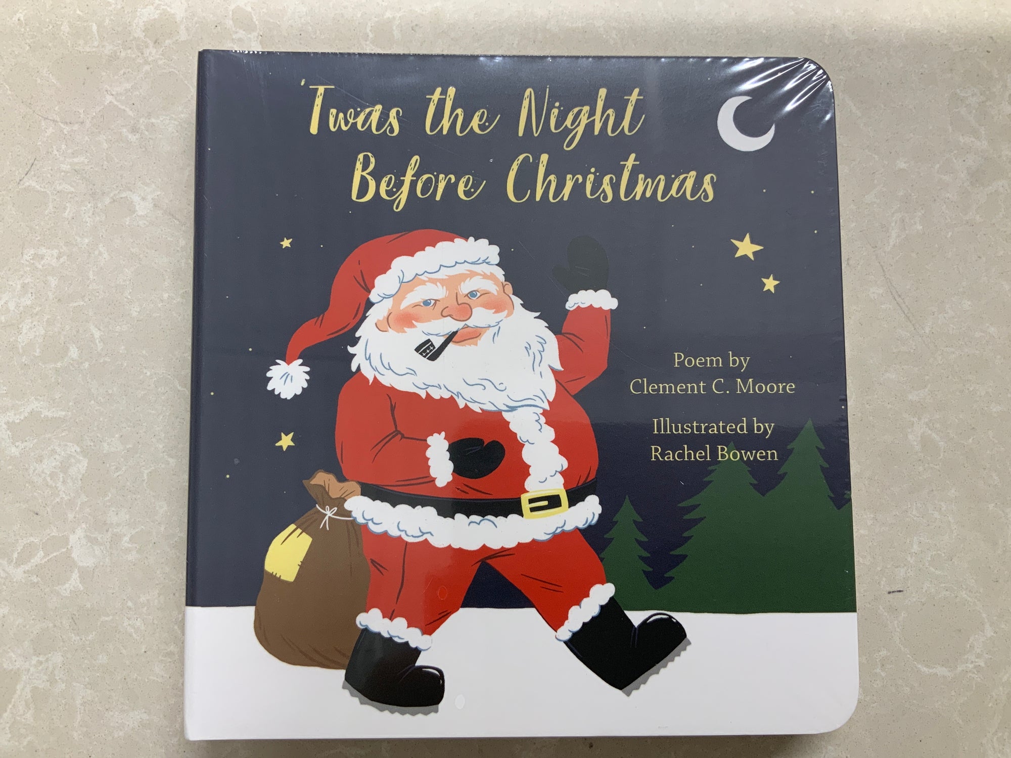 Twas night before Christmas board book