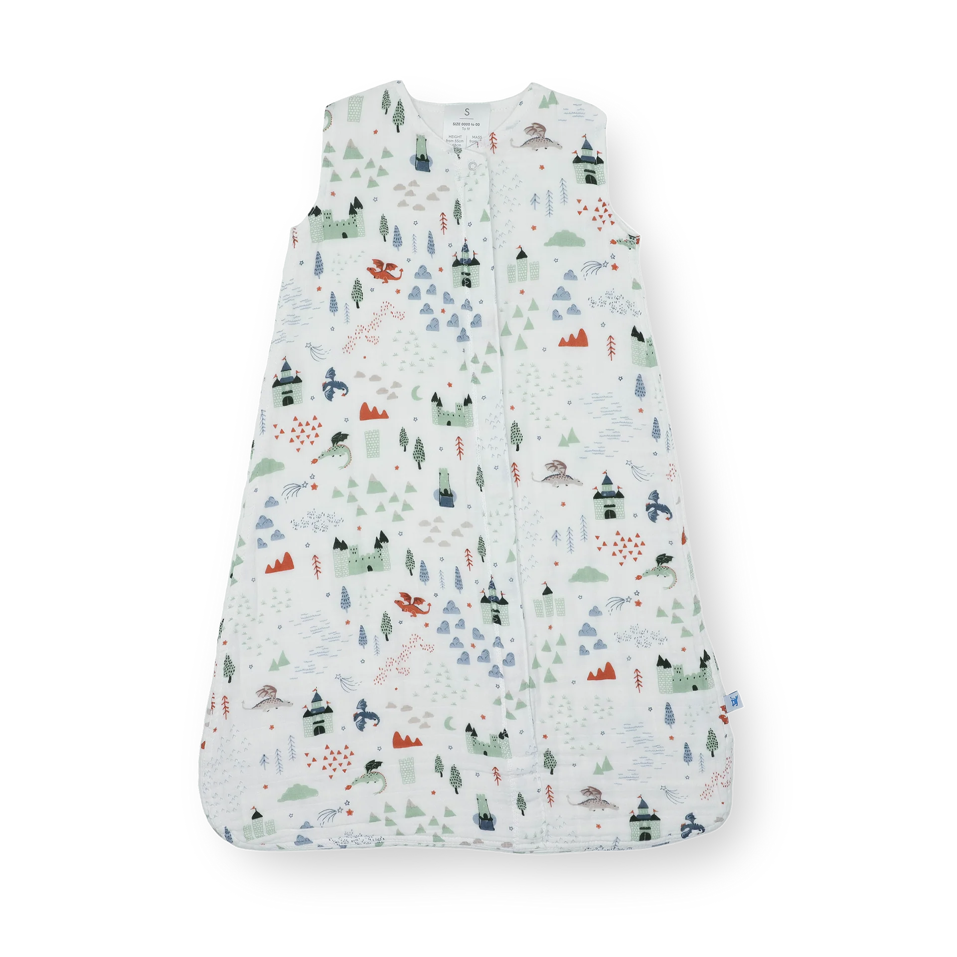 Little Unicorn Cotton Muslin Sleep Bag - Dragon Days