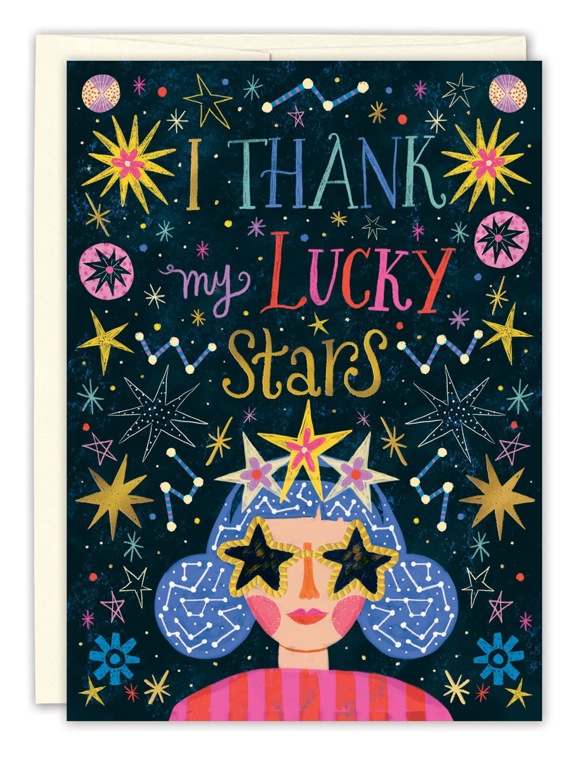 Thank My Lucky Stars Friendship Card by Kenzie Kae Elston