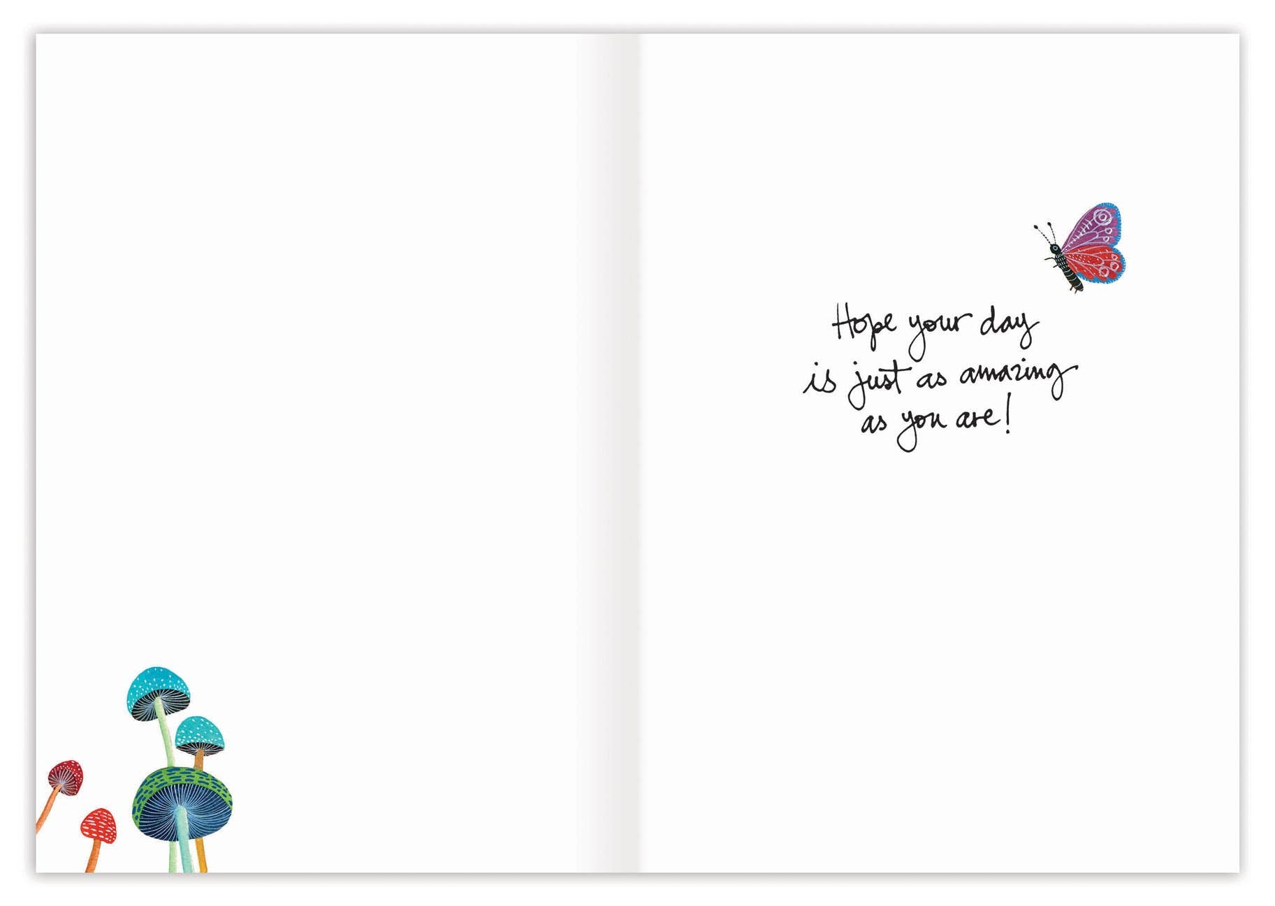 Birds & Mushrooms Birthday Card by Geninne Zlatkis