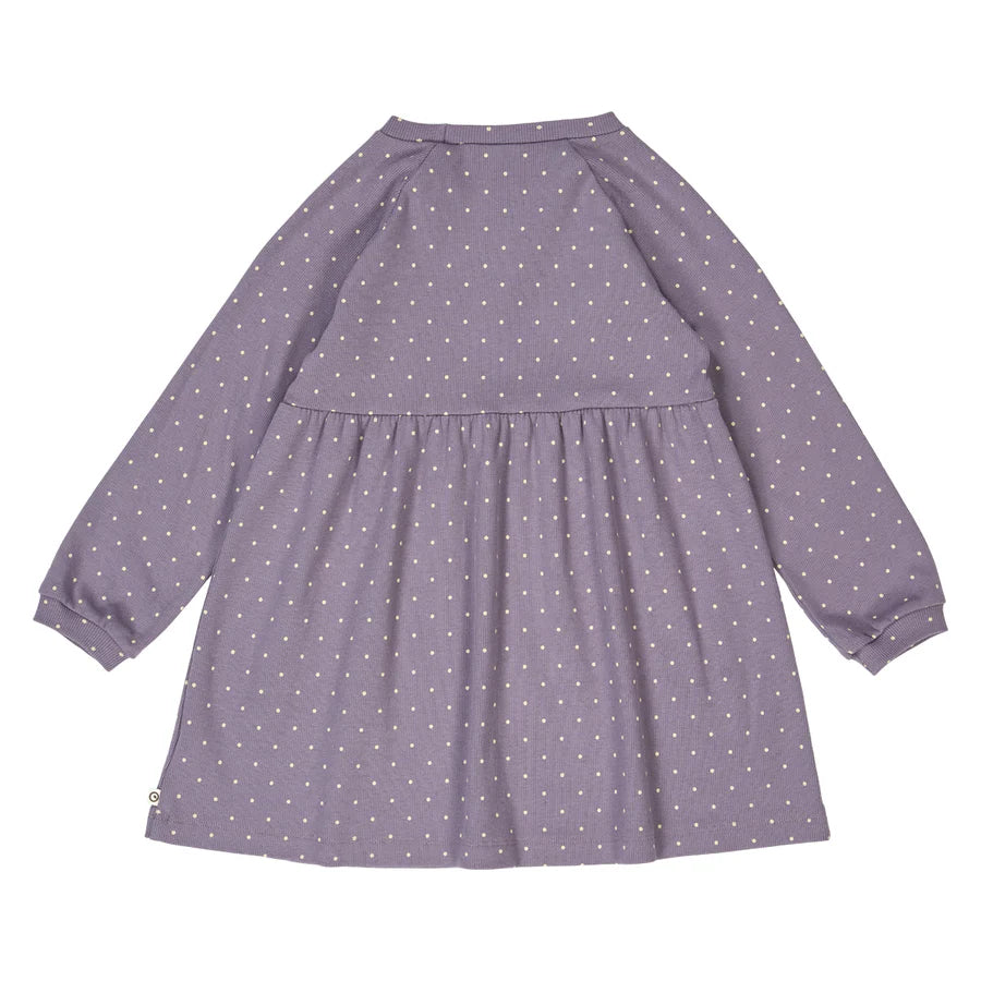 Musli Dot Rib Dress - lilac fog
