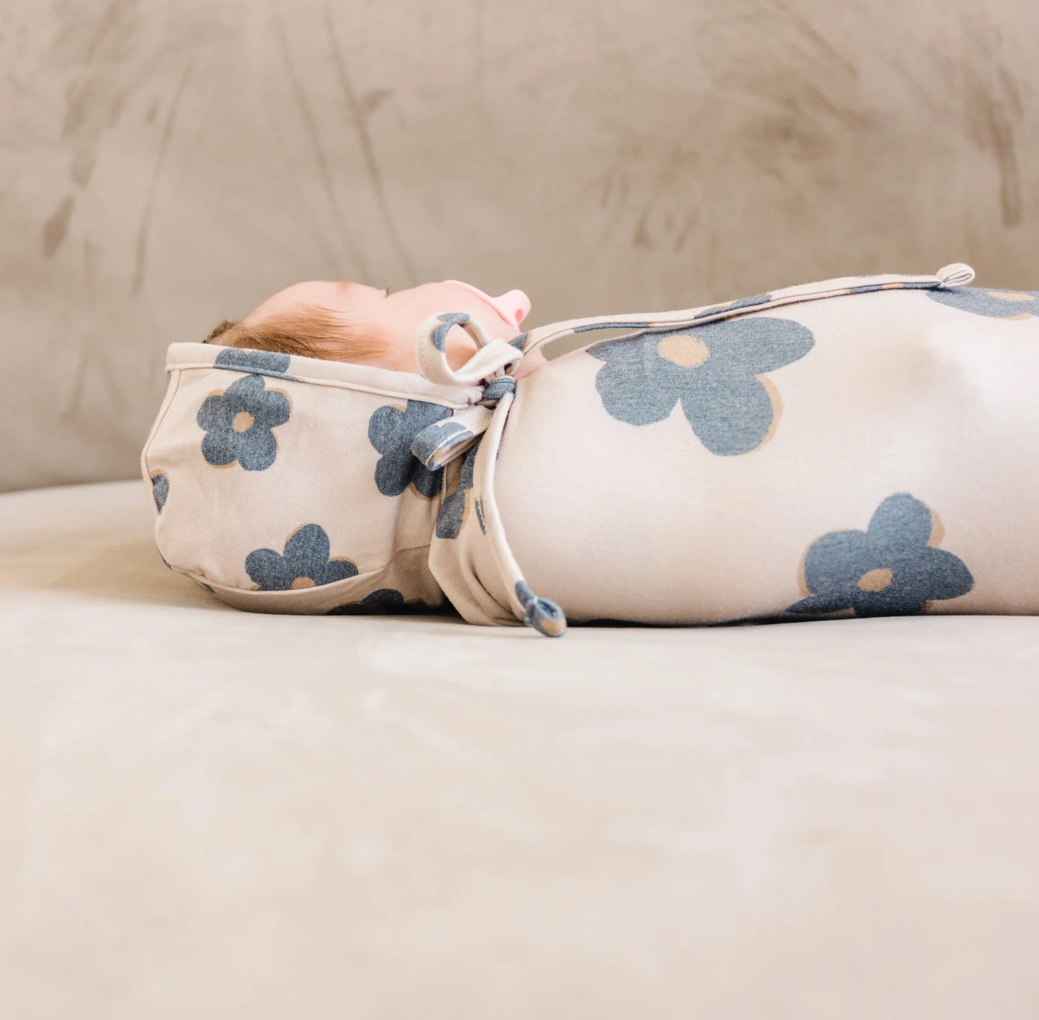 Copper Pearl Knit Swaddle Blanket - Gemma in Tan