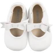 Robeez First Kicks Sofia Mary Jane Bow White Shoes