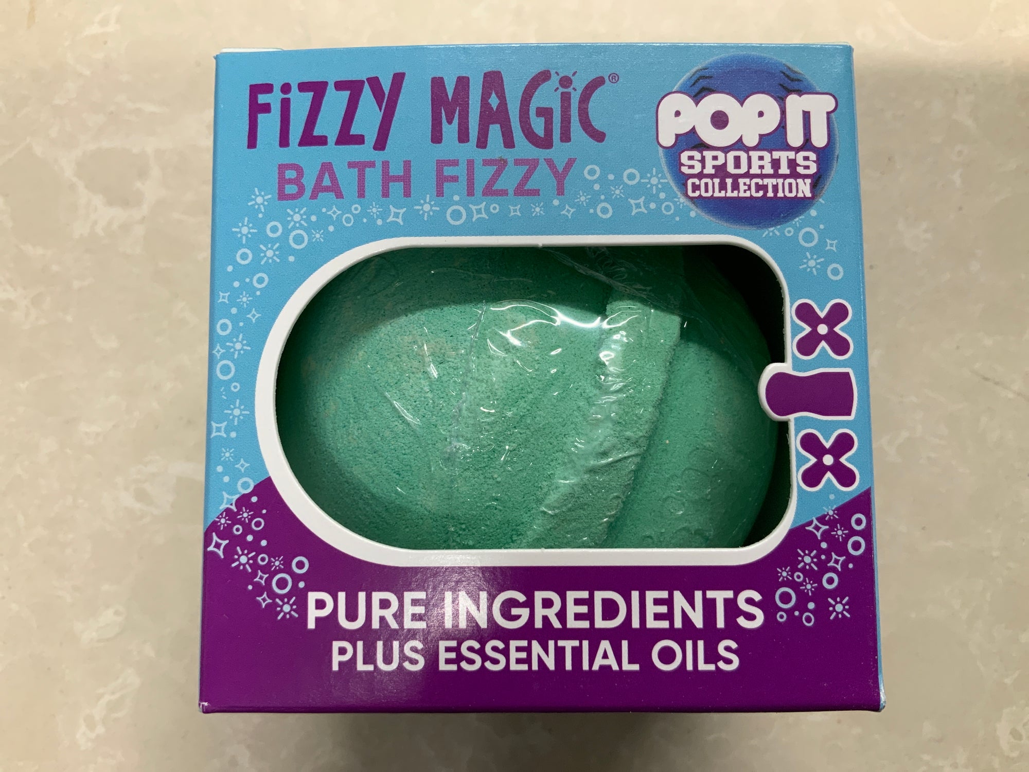 Fizzy Magic Bath Fizzy Surprise Bath Bomb: Pop-It Sports Design