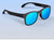Roshambo Toddler Sunglasses - Bueller Black, Mirrored Blue Lens