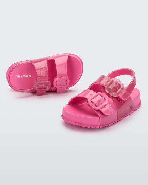 Mini Melissa Cozy Sandal BB - Pink/Glitter
