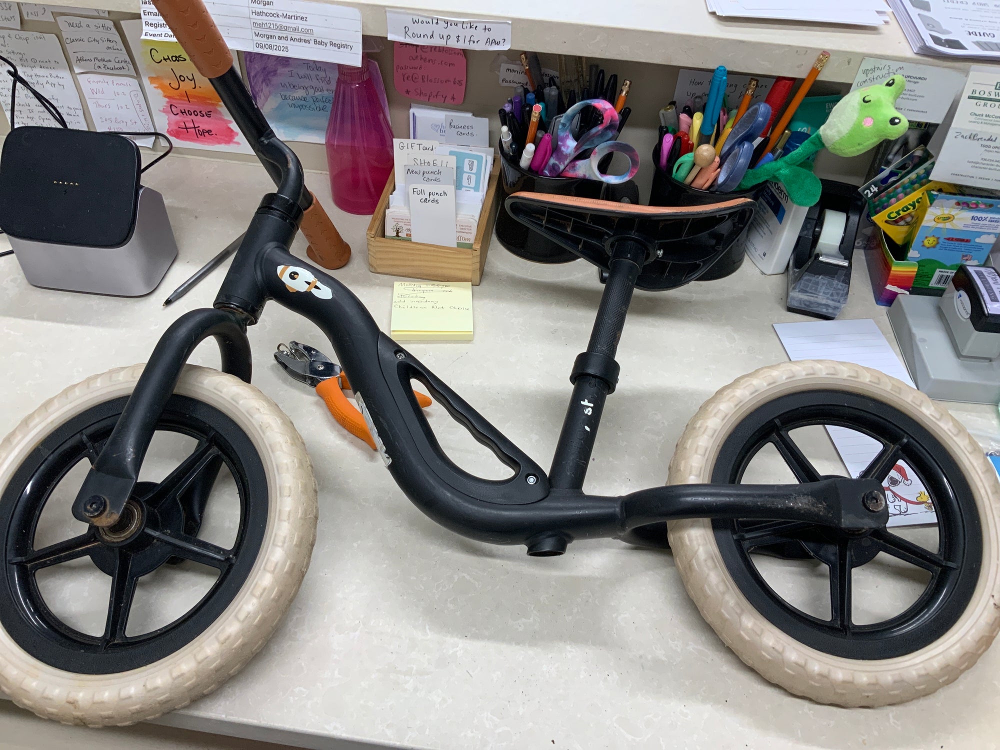 Resale black balance bike- Local pick up only
