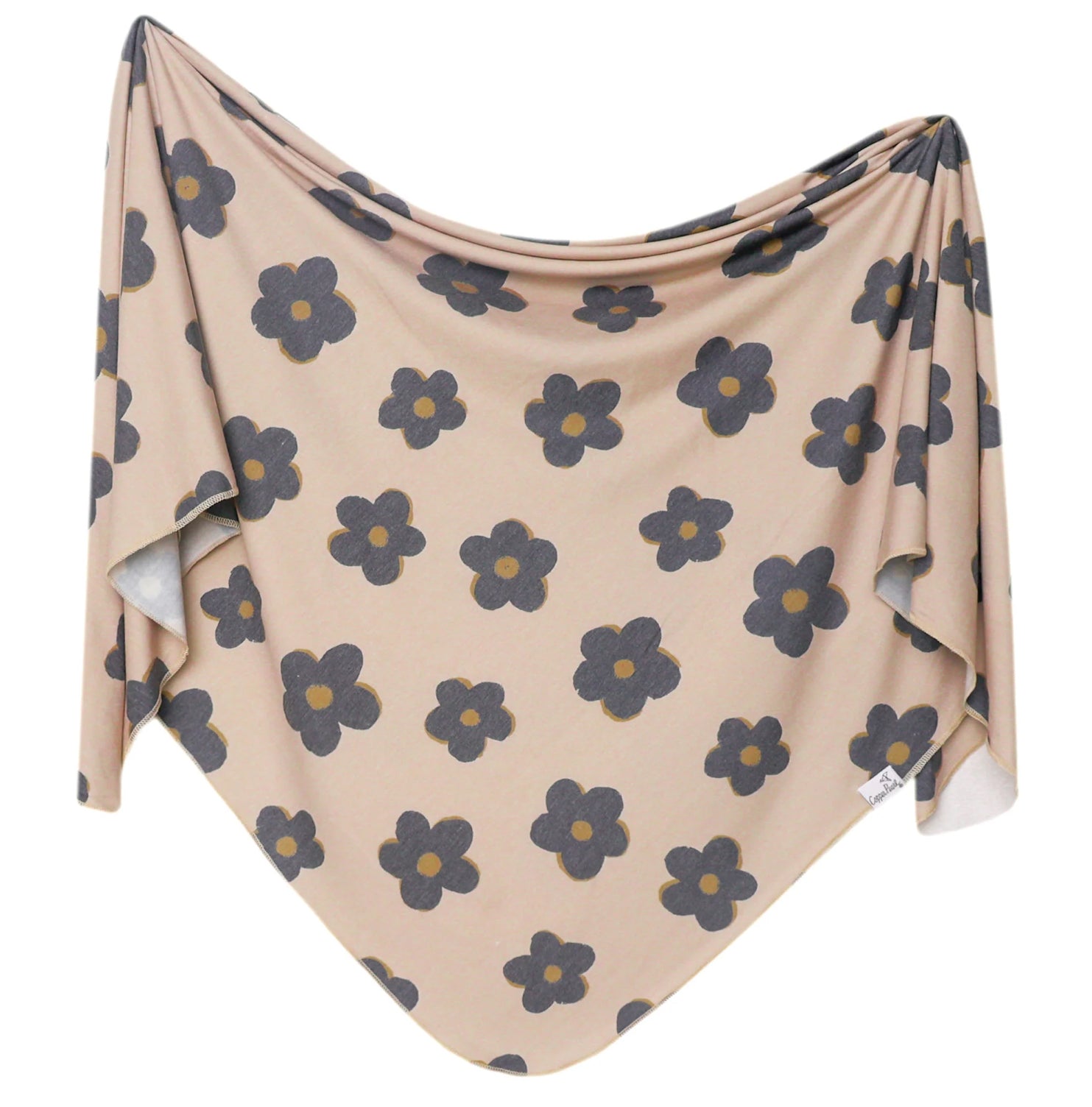 Copper Pearl Knit Swaddle Blanket - Gemma in Tan