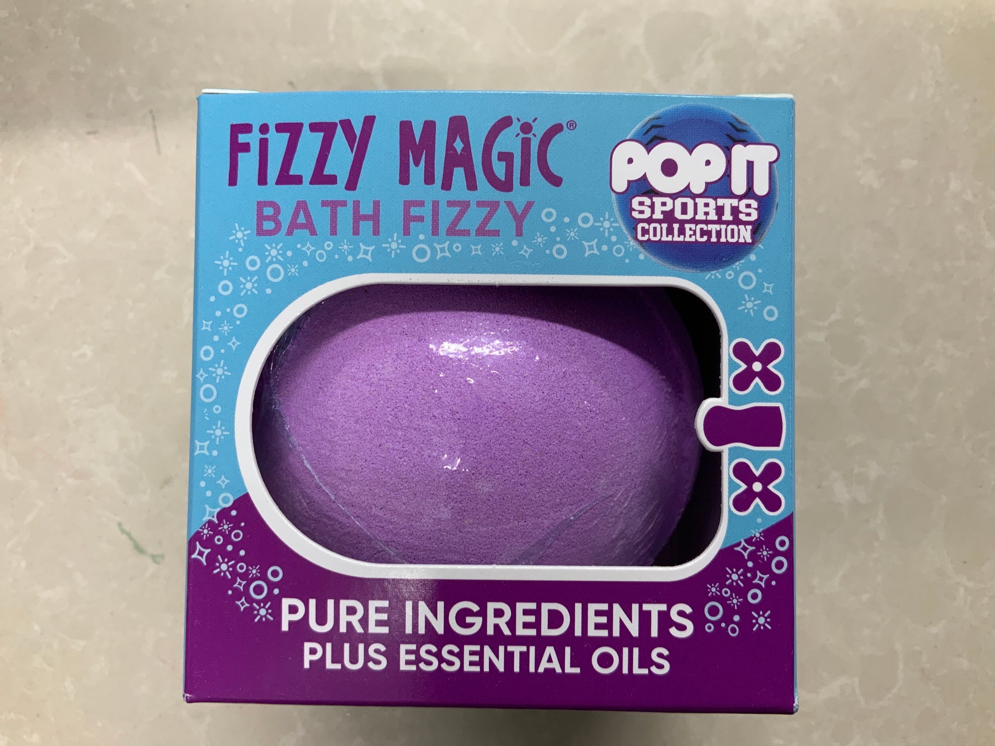Fizzy Magic Bath Fizzy Surprise Bath Bomb: Pop-It Sports Design