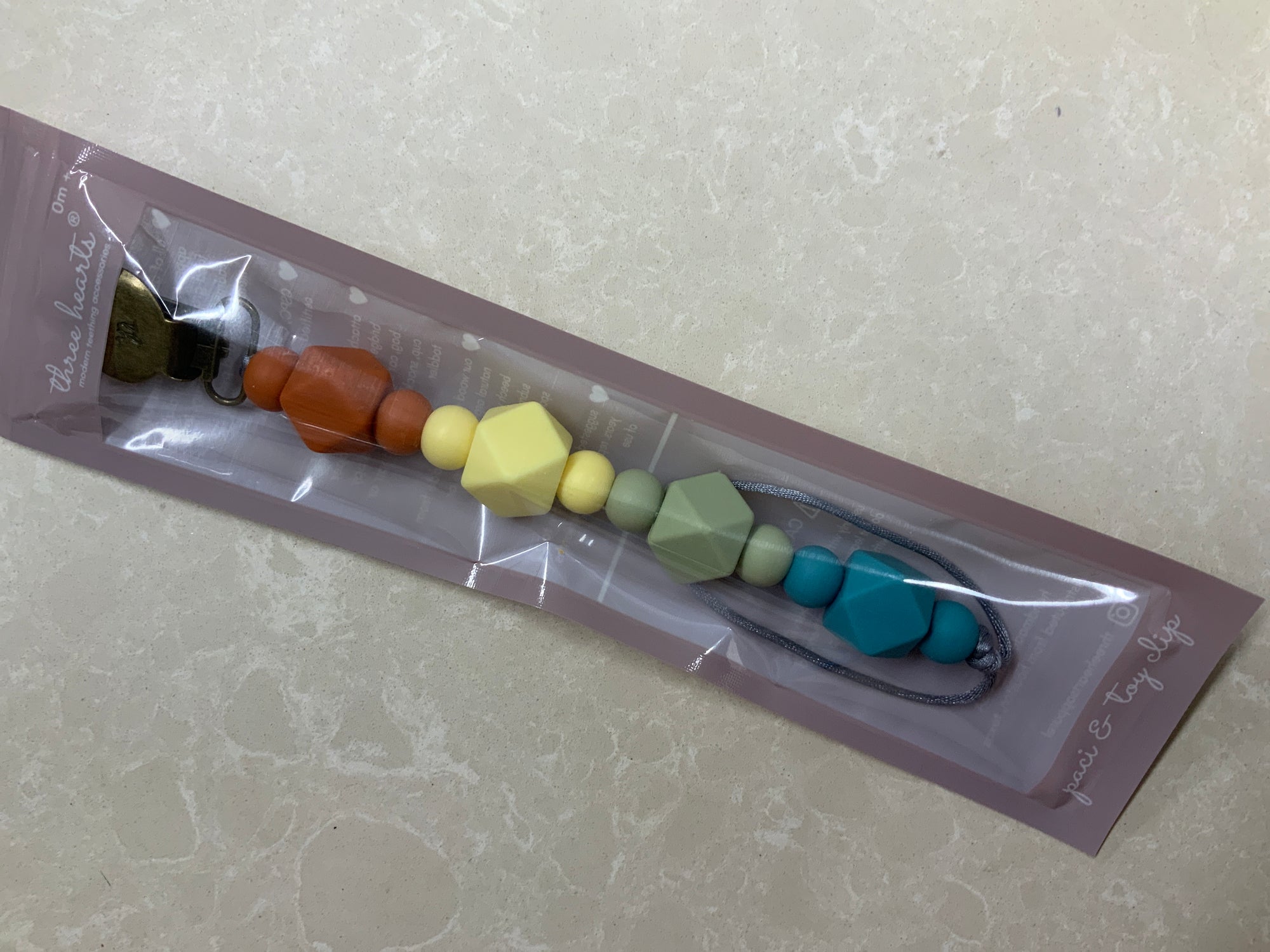 Three Hearts & Co. Pacifier/Toy Clip