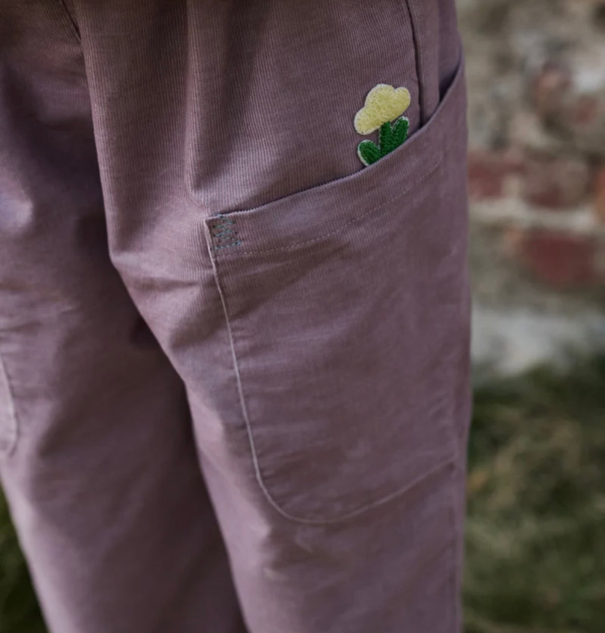 Petite Revery Corduroy Pants - Lilac Blush