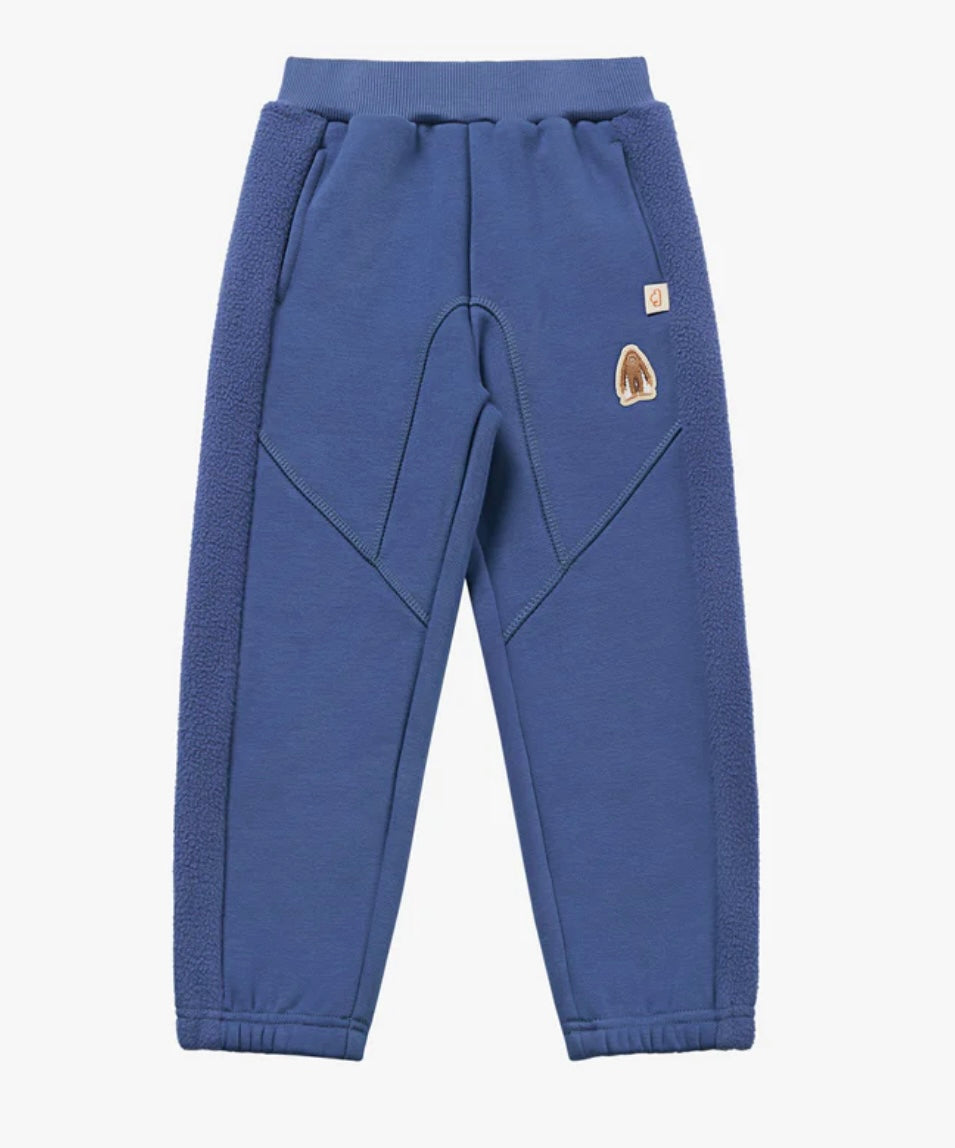 Petite Revery Recycled Fleece Pants - Deep Sea Blue