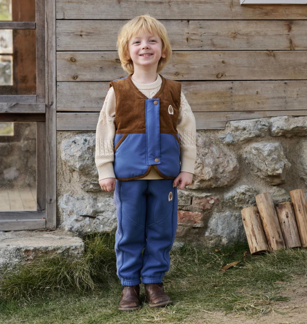 Petite Revery Recycled Fleece Pants - Deep Sea Blue