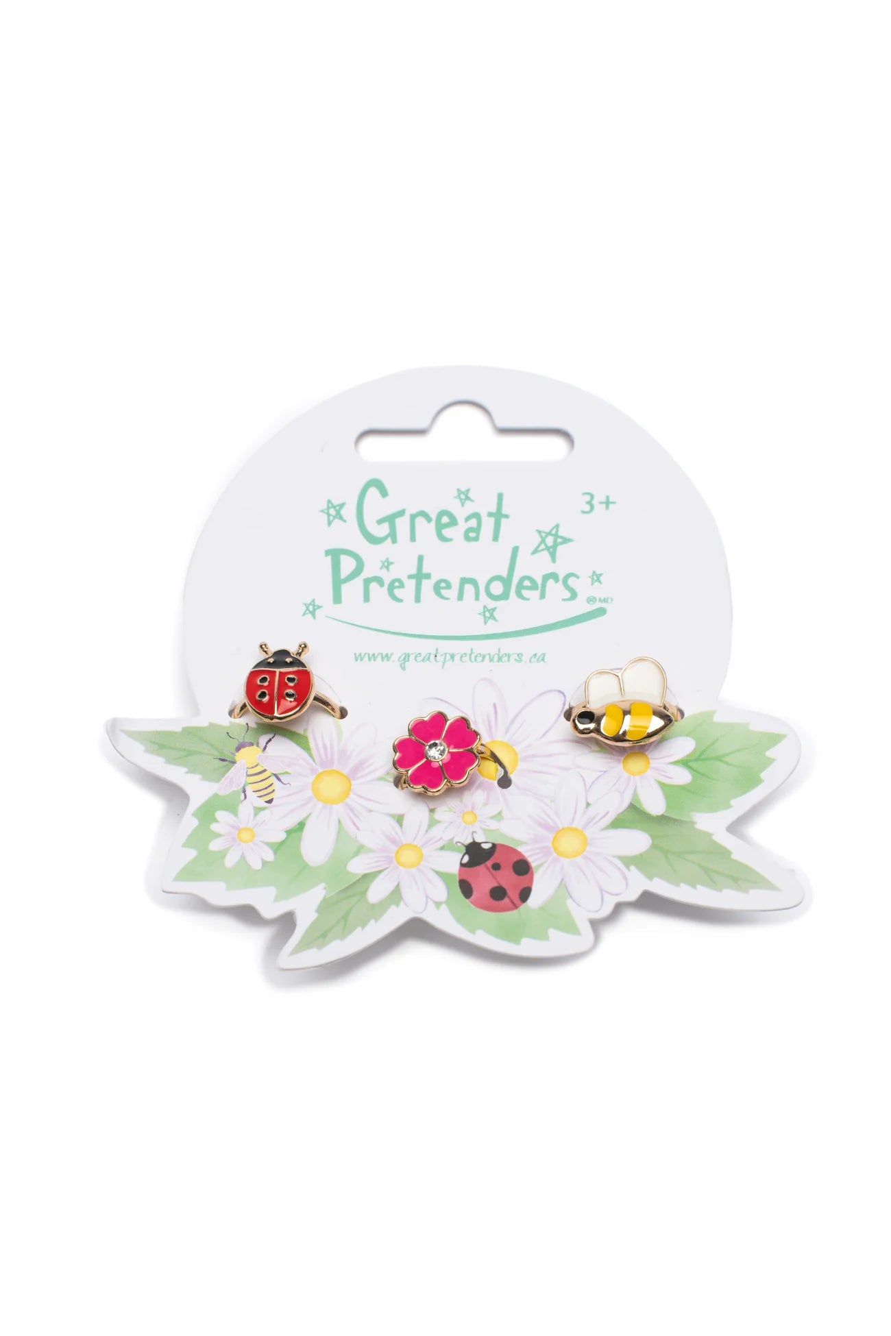 Great Pretenders Ladybug Garden Ring Set