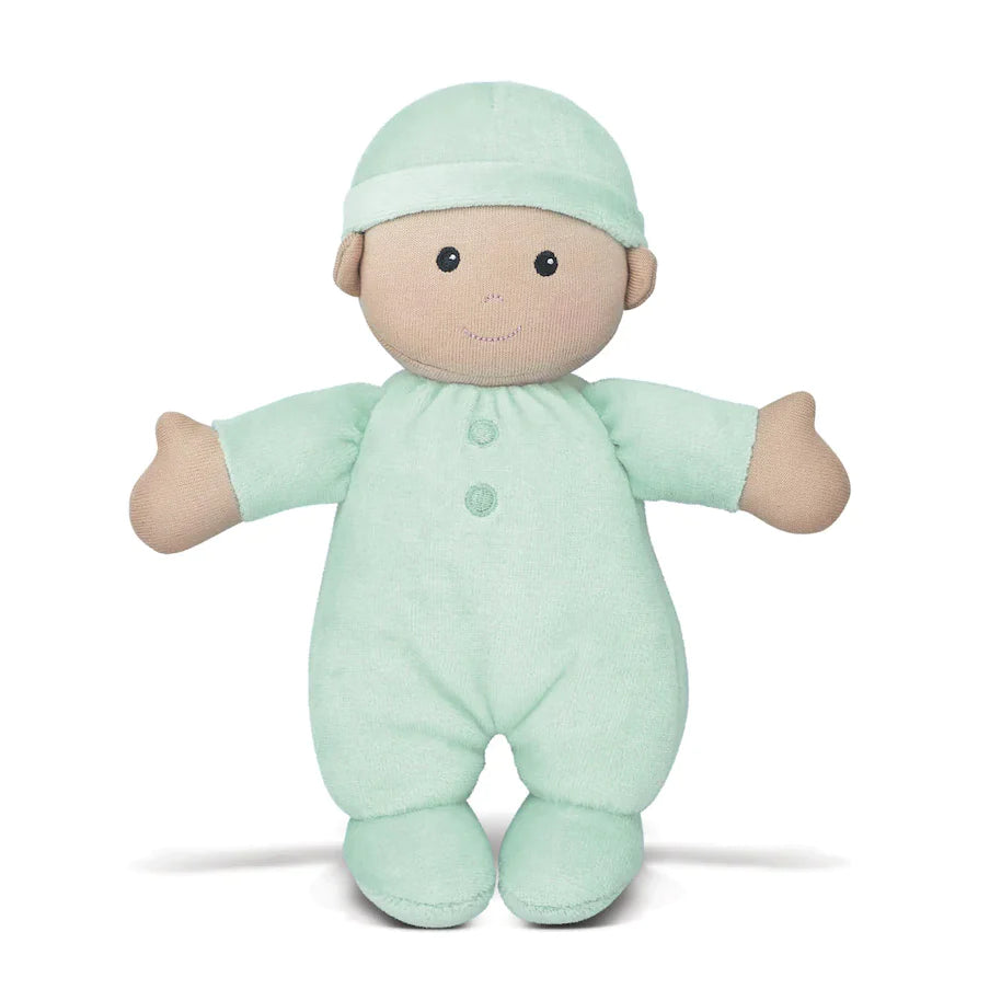 Apple Park Organic First Baby Doll - Mint Green