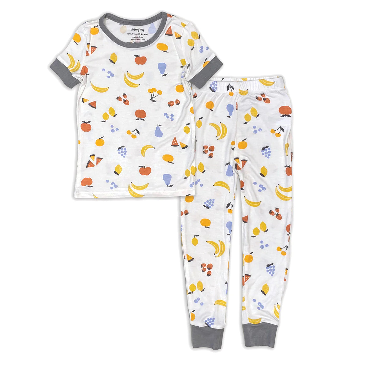 Silkberry Bamboo 2pc Pajama Set Fruit Salad