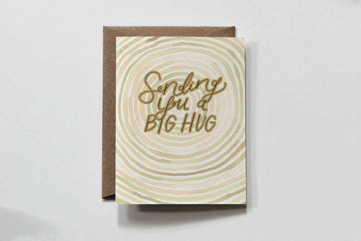 Sending You a Big Hug - Everglow Handmade Card