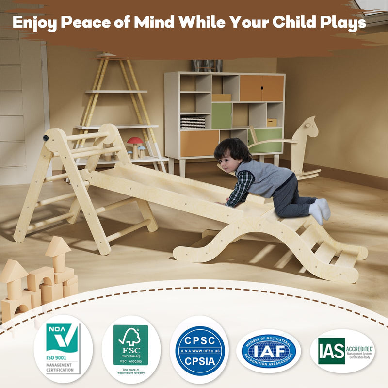 Resale 5-in-1 Pikler Triangle Climbing Set