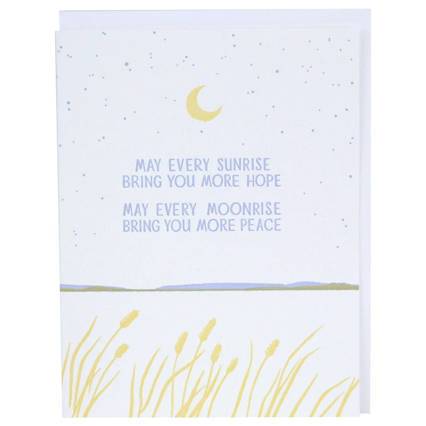 May Every Sunrise sympathy card