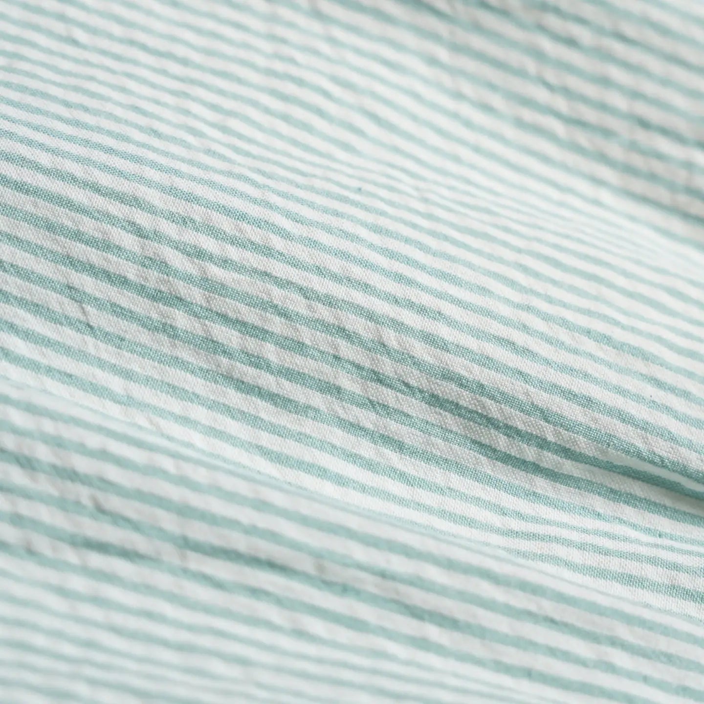 MakeMake Organic Flutter Summer Dress - Green Stripes