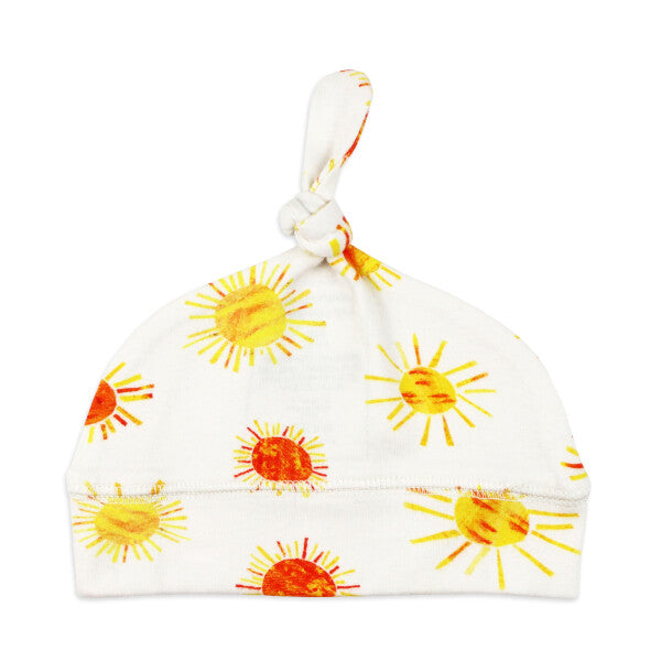 L’ovedbaby x The Very Hungry Caterpillar Organic Banded Top Knot Hat