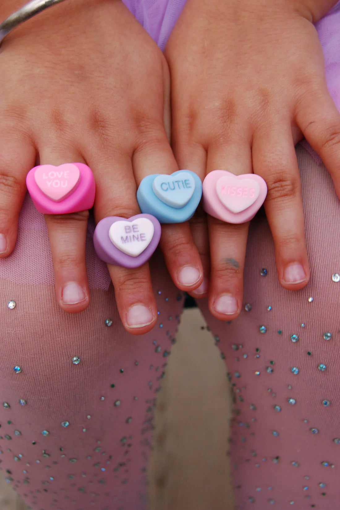 Great Pretenders Candy Heart Rings