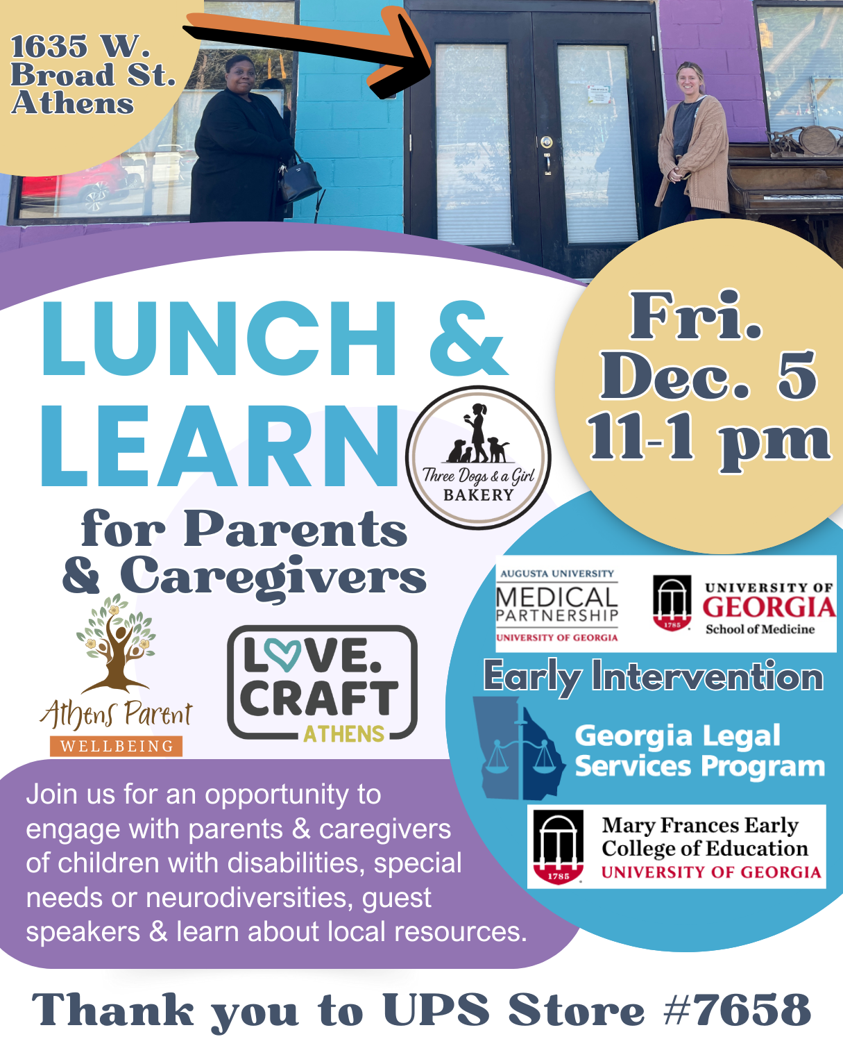 Lunch & Learn for Parents & Caregivers of Children with Special Needs, Disabilities or Neurodiversities