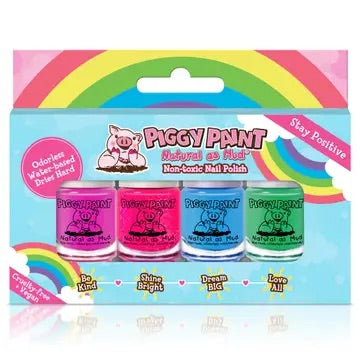 Piggy Paint Nail Polish - Rainbow 4 Polish Box Set