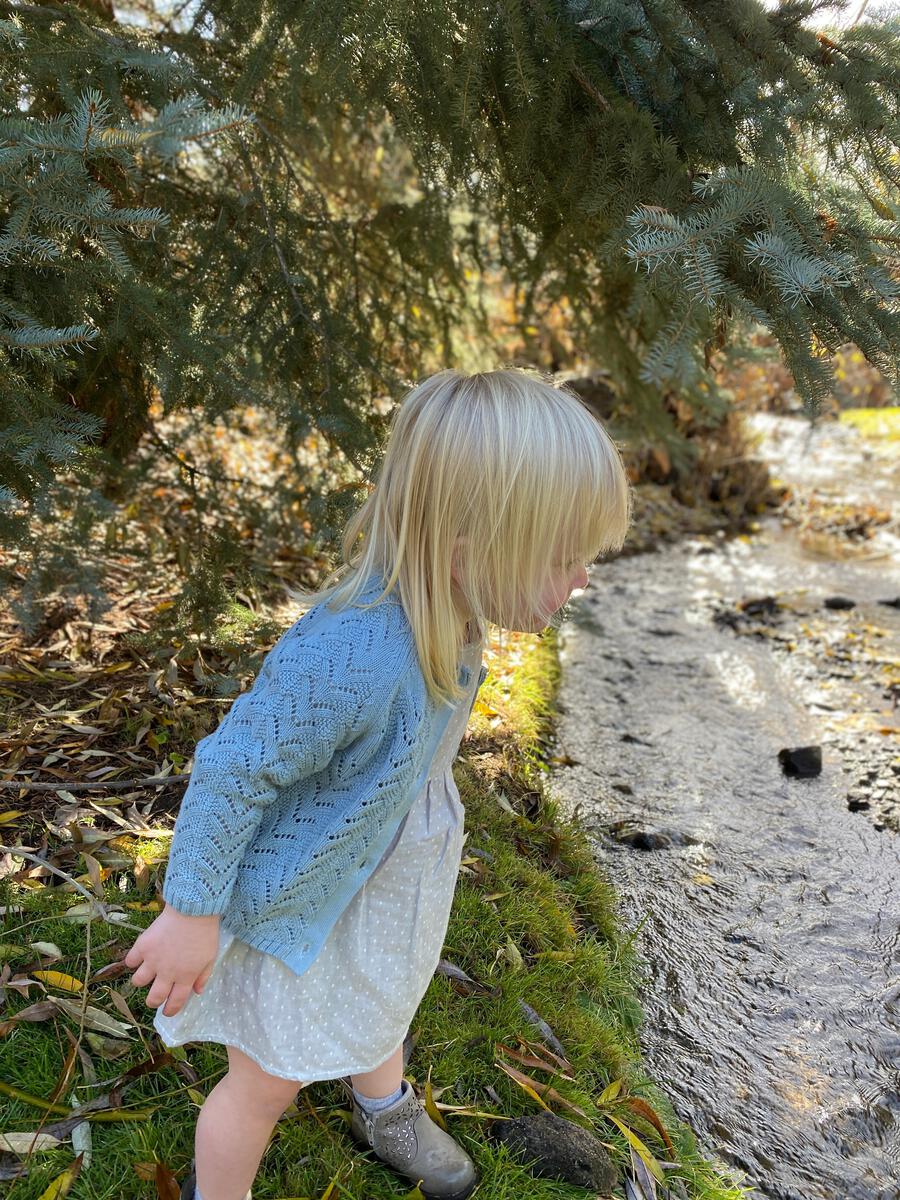 ettie + h Talwyn Sweater - Dusty Blue Knit
