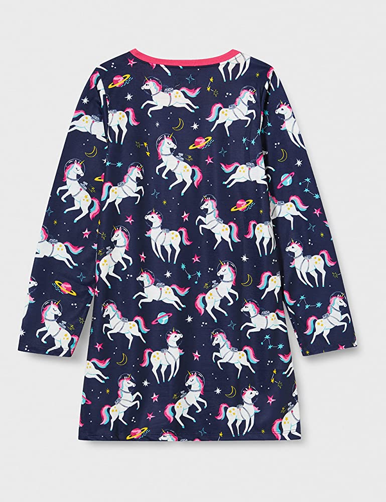 Hatley Long Sleeve Nightdress - Space Unicorns