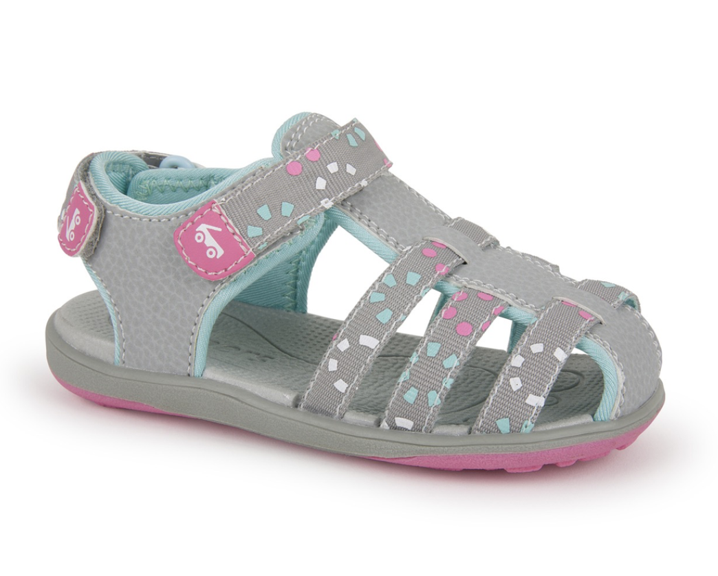 See Kai Run Paley Water Sandal - Gray Pink