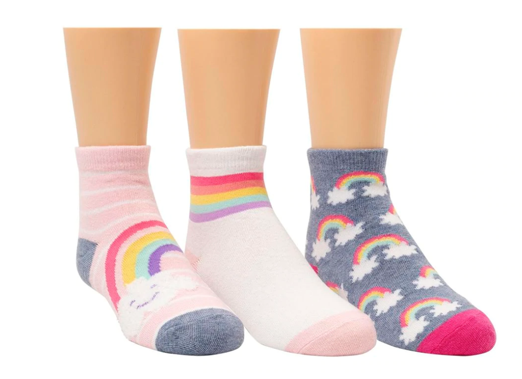 Stride Rite Unisex Ankle Socks 3 Pair - Cloud