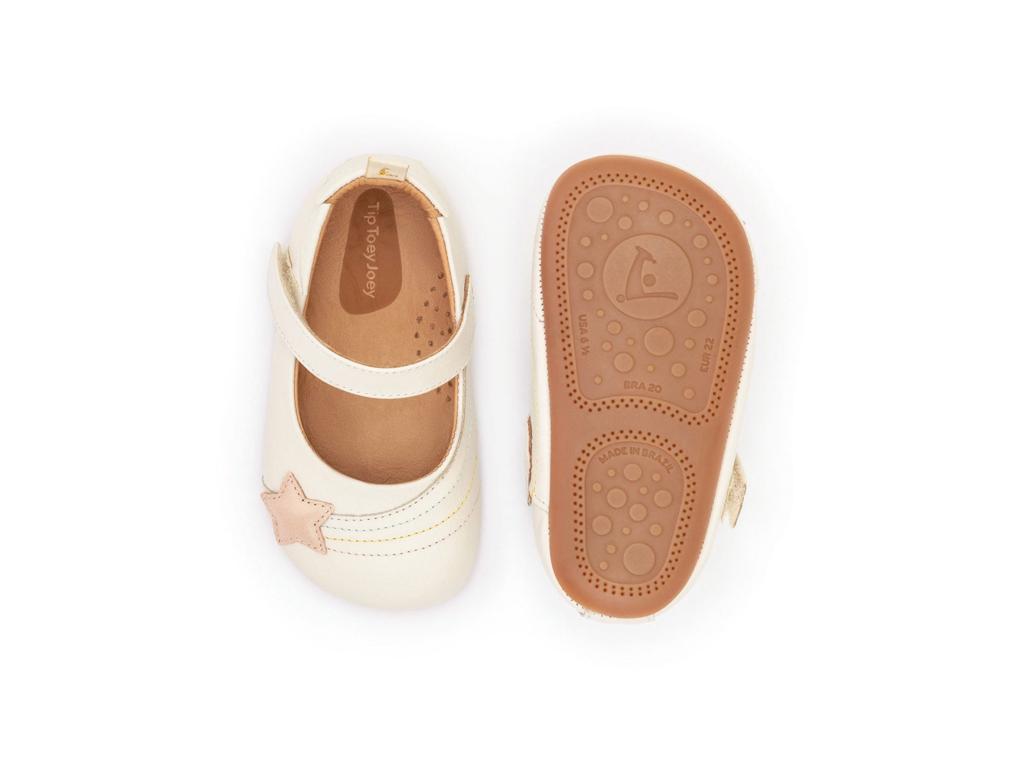 Tip Toey Joey Originals Dolly Star Toddler Mary Jane - Tapioca / Candy Dream