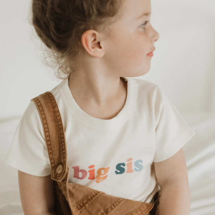 Finn + Emma Organic Graphic Tee - Big Sis