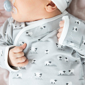 Magnetic Me 3-piece Kimono Set - Gray Baa Baa Baby