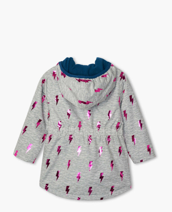 Hatley Glitzy Bolts Microfiber Rain Jacket