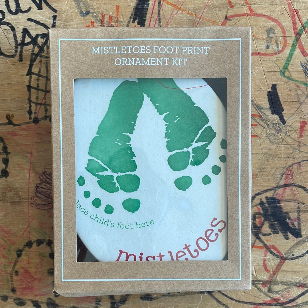 Mud Pie Baby's First Footprint Ornament Kit