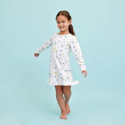 Noomie Cotton Dress - Happy Hanukkah