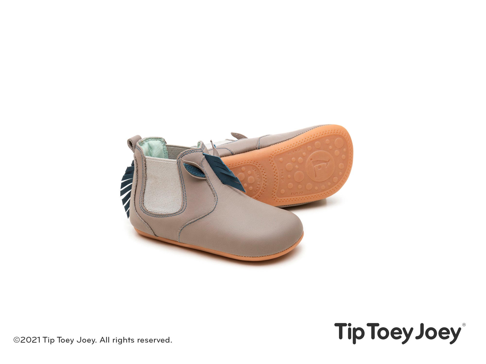 Tip Toey Joey Horsy Shoes - Aluminum / Laguna