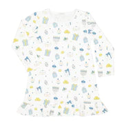 Noomie Cotton Dress - Happy Hanukkah