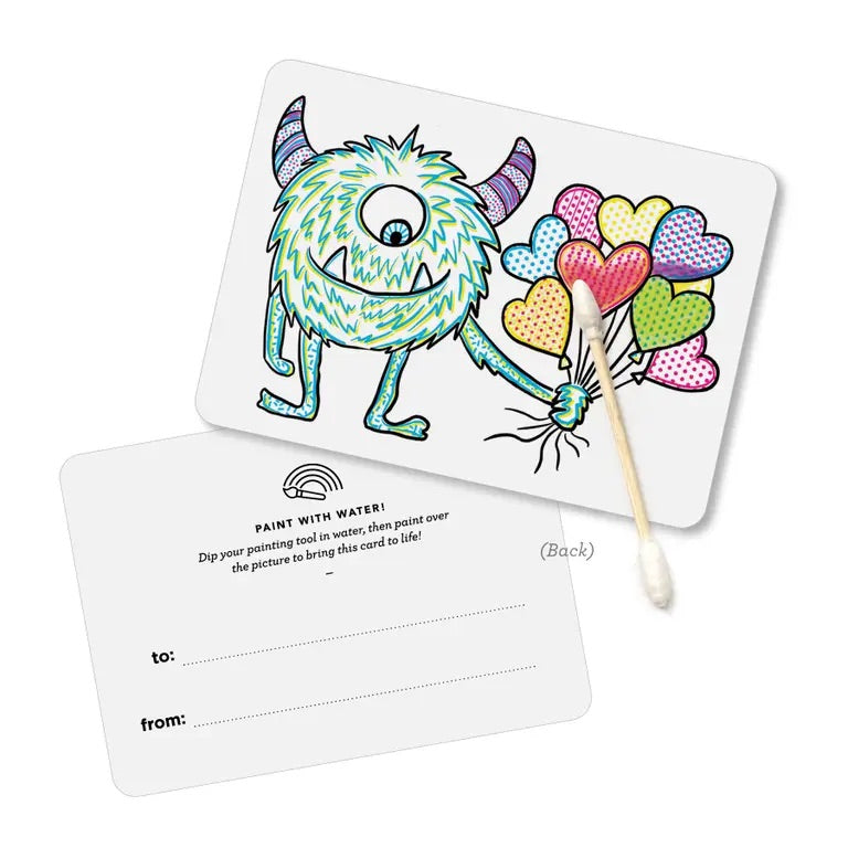 Inklings, Paint with Water Valentines Kit - Monster